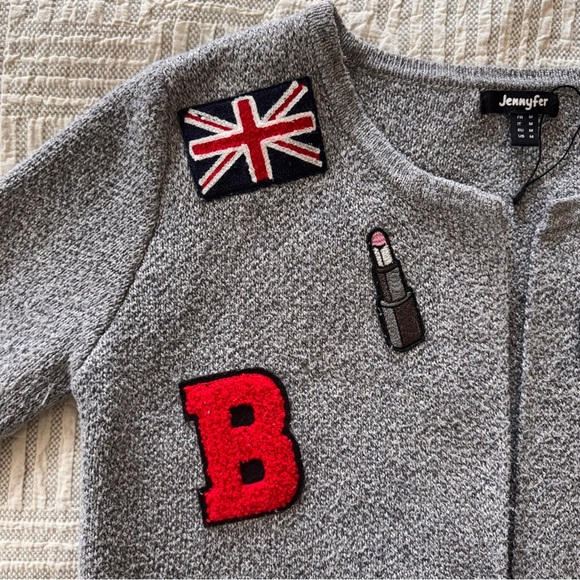 Jennyfer grey patchwork cardigan - Picture 2 of 9